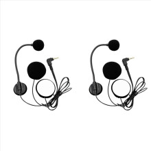 2X moottoripyöräkypärät intercom-mikrofonikuulokkeet 2 kaiutinta 32Ω mikrofoni puolimoottoripyöräkypärään kyynärpääliitin