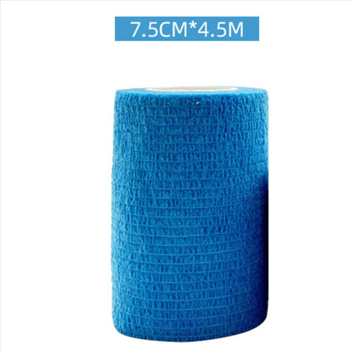 2X Benda elastica autoadesiva Blue Sport per cuscinetti di supporto per ginocchia, dita, caviglie e palmi 2