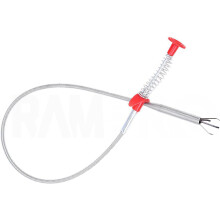 Drain Snake for Bathrooms, Hair Drain Clog Remover Tool with Pickup Reach Tool Functionality and Flexible Gripping Claw for Home and Kitchen Sinks, To
