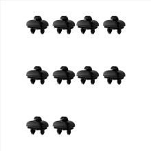 Conjunto de 5 ganchos de fivela para quebra-sol preto automotivo, suporte interno 8U0857562A 8E0857561 para A3 A4L A5 A6L Q5 Q3