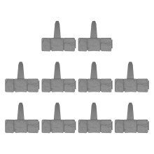 5/10/20Pcs Maison Jardin Bordure Bordure Clôture En-10 pièces