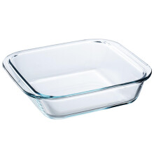 Glass Baking Dish 9.7x8.6x2 Inch Borosilicate Square Heat Resistant 400C Oven Microwave Air Fryer Safe