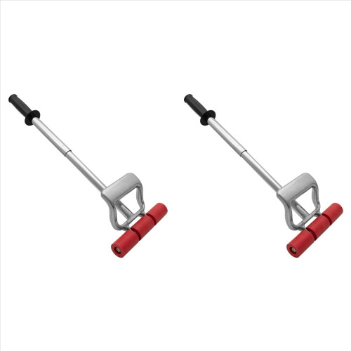 Rolo retrátil reforçado duplo para pisos e paredes, laminados, azulejos e revestimentos de parede, com extensão de até 68,5 cm (27 polegadas).