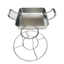 Food Safe Stainless Steel Roasting Pan Healthy Cooking-A
