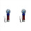 2 varinhas de LED piscantes de 8,1 cm (3,2 polegadas) para shows, bolas mágicas luminosas e festas de aniversário infantis. 1