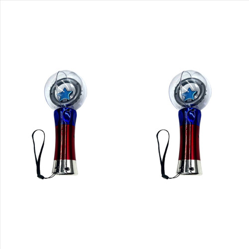 2 varinhas de LED piscantes de 8,1 cm (3,2 polegadas) para shows, bolas mágicas luminosas e festas de aniversário infantis.