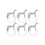 Western Equestrians Serviettenringe mit stehender-Silber 1