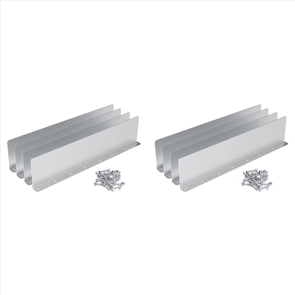 8Pcs Gutter Valley Splash Guard,Rainwater Valley Gutter Splash Guard, Rain Drip Gutter Guard For Shingle Roofs Corner 4852070764278