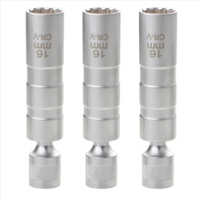 3x verlengde dopsleutel 12-hoek reparatie- en verwijdergereedschap dunne wand 3/8 inch aandrijfdoppen 16 mm
