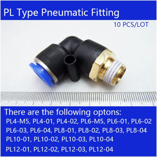 PL1003 Pneumatic Quick Release Coupler Set 6PCS Air Hose Connectors LeakProof Design 2