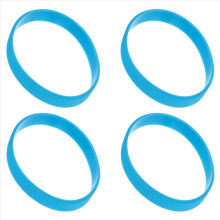 4X Pulseira Elástica de Silicone para Moda, Bracelete/Bracelete
