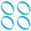 4X Pulseira Elástica de Silicone para Moda, Bracelete/Bracelete 1