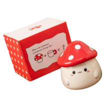 Elegant Mushroom Themed Ceramic-Russula mushroom gift paper box