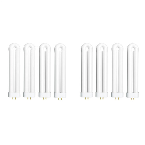 Lâmpada de reposição para mata-insetos elétrico de 15 watts, lâmpada em formato de U de 7,5 polegadas FUL 15W-BL para 15wht (pacote com 8)