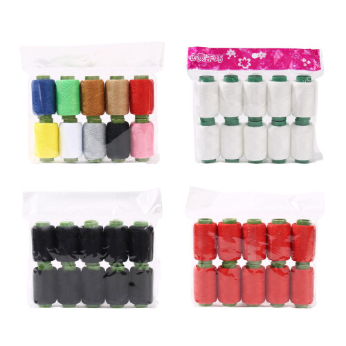 20 Stück Nähgarnspule Polyestergarn 250 Yards/Spule für-Weiß 2