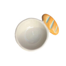 Multi Functional Serving Dish for Bread-Yellow French stick