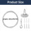 8 Pack 6ft Ceiling Sign Hanger Wire Kit, 2m Adjustable Suspension Hanging Cable Wire with Hook Wall Mount Cable 2
