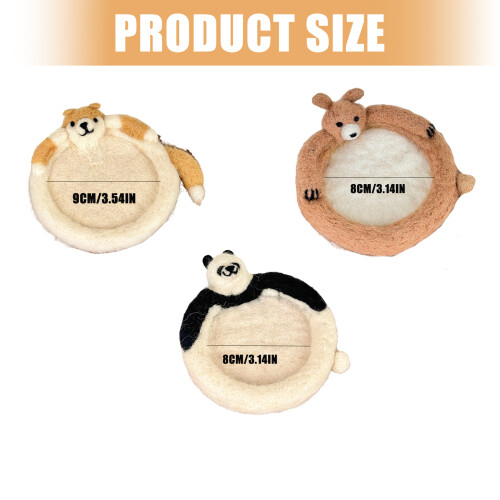 Unique Animal Coaster Heat Insulating Wool Felt Mat for Cup-7 2