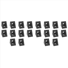 90 Degree Angle Bracket Connector for CNC & 3D Printer DIY V-Slot Black Corner for 2020 Aluminum Profile 20Pcs