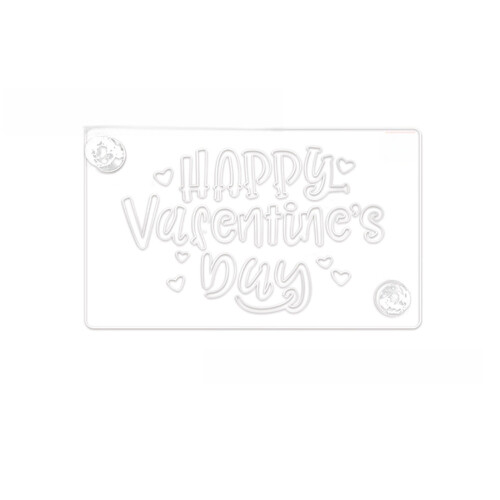 Cake Decorating Stencil Wedding Birthday-Happy Valentines Day