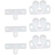 3 Pcs White Marine Boat Door Catch with Secure Ball Roller Latch for Cabinets and RVs
