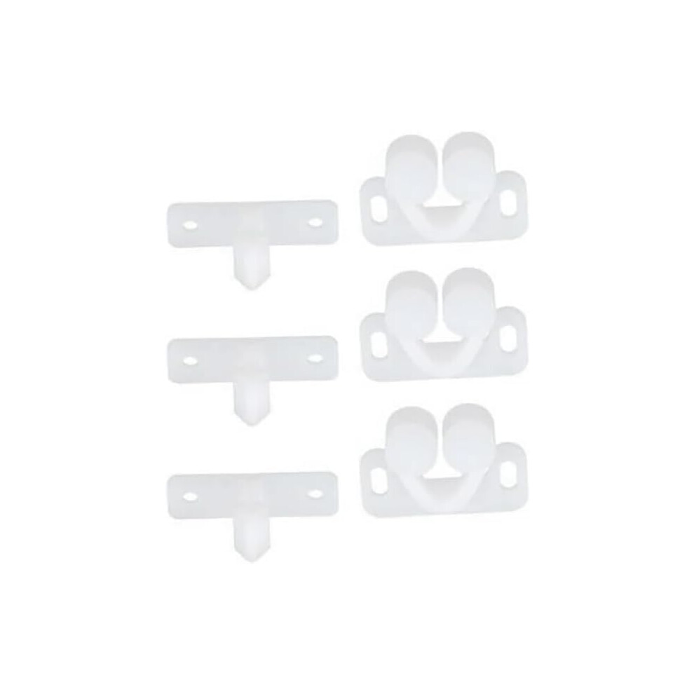 3 Pcs White Marine Boat Door Catch With Secure Ball Roller Latch For Cabinets And Rvs 9426802899795