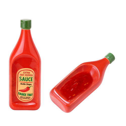 Creative Tomato Ketchup Bottle Shape Ceramic Sauce-lucca oil 2