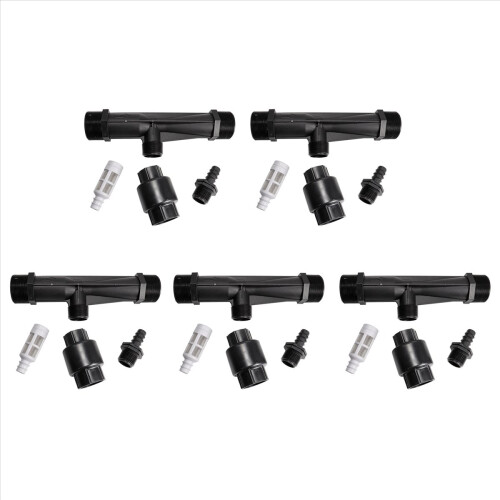 Sistema de fertilização Venturi 5X 2 polegadas com rosca macho, seringa injetora automática Venturi para irrigação.