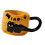 Ergonomische Keramikbecher mit breitem Griff, isolierter-Orange 1
