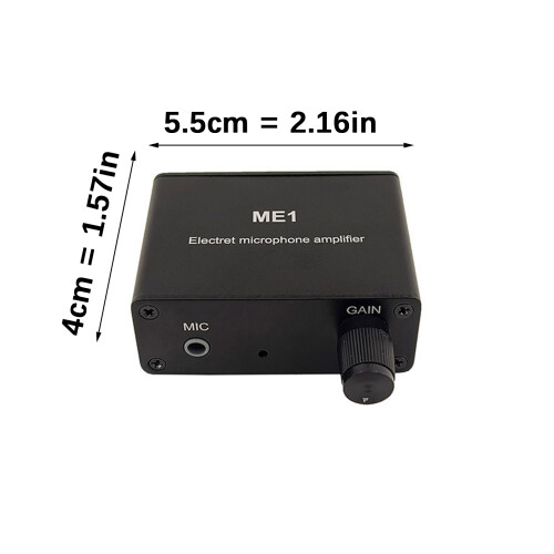 ME1 draagbare microfoonversterkermodule met 3 onafhankelijke 2