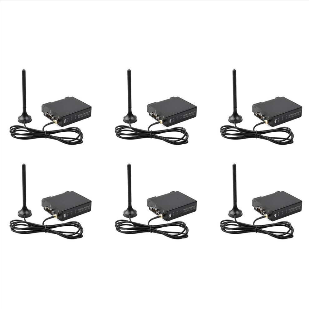 6X Sx1262-Lora-Dtu-Hf 850-930Mhz Guide Rail Lora Data Transmission Terminal Dtu Rs232/Rs485/Rs422 To Lora 4852070770811