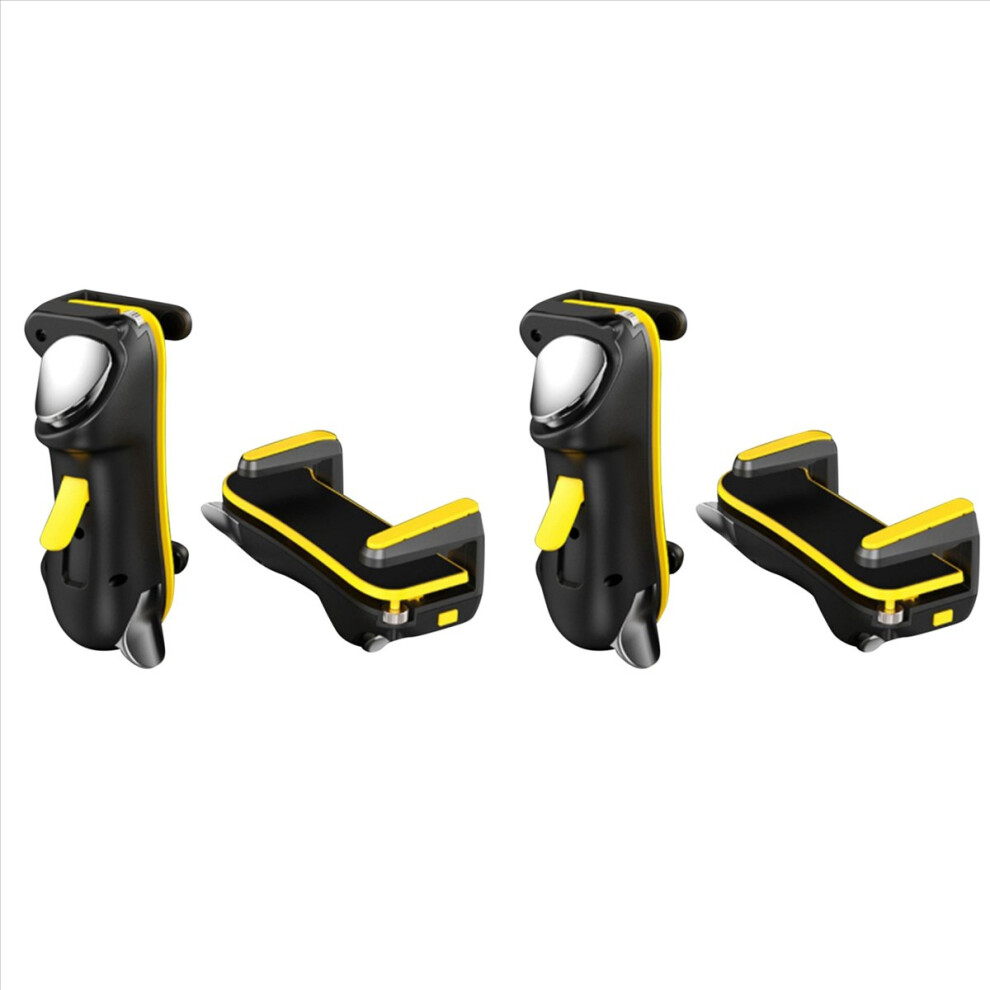 4X Six Finger For Game Trigger For Gaming Controller L1 R1 Alloy Key Button For Android (Yellow) Yellow 4852070771412