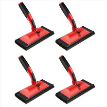 Conjunto de 4 almofadas aplicadoras de tinta com cabo para aplicação de verniz ou selante em decks, ideal para maior durabilidade.