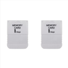 2x por 1 Cartão de Memória para PS1 (PS One) para 1 Console de Jogos - Salvando Dados de Jogo e Progresso - Cartão de Memória de 1MB