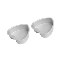 Herz-Kuchenformen, 2 Stück, Aluminiumkonstruktion, 6/8/10-8 Zoll