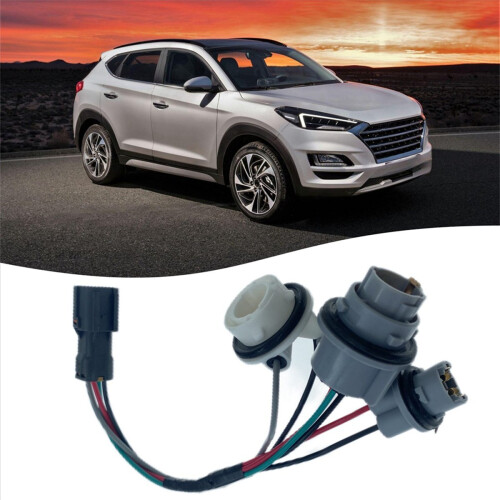 2X Tail Light Lamp Wiring Harness Socket Holder Wire Rear Combination for 2016-2018 Replace 92480-D3010 2