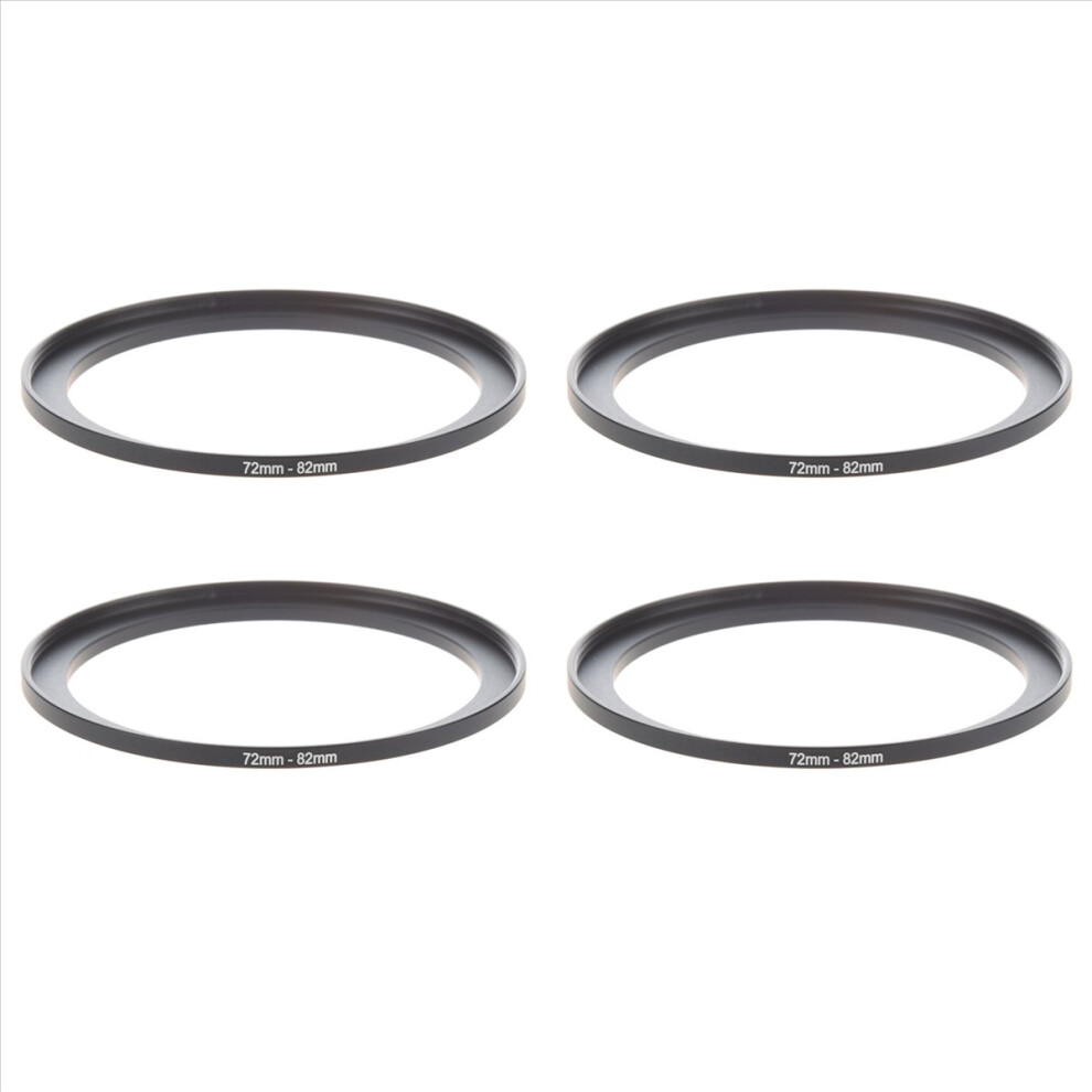 4X Camera Parts 72Mm To 82Mm Lens Filter Step Up Ring Adapter Black 4852070768146