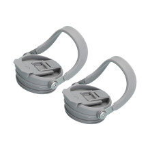 Tragbarer Trinkdeckel mit ergonomischem Griff, doppelte-Grau 40
