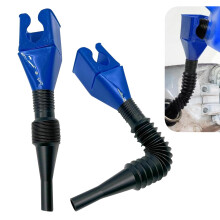 2PCS Car Fuel Funnel with Flexible Retractable Hose, Leakproof Oil Transfer for Cars Motorcycles Trucks Blue
