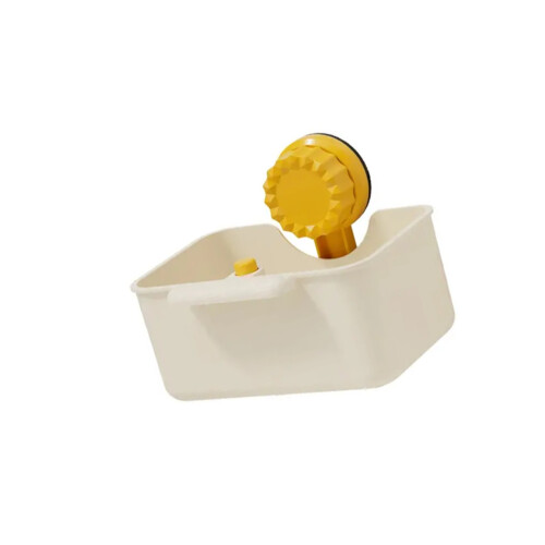 Plastic Rotating Kitchen Sink Basket Efficient Filter-Beigee