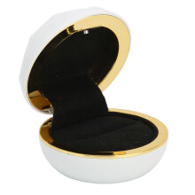 Romantische LED-Schmuckschatulle, elegante Vitrine für Ringe und Ohrringe, robuste und verschleißfeste Konstruktion, weiches Samt-Interieur, glatte