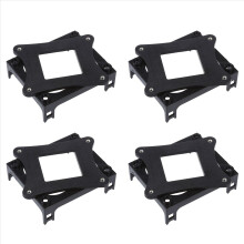 Conjunto de 4 suportes de montagem para ventoinha de CPU em plástico preto para soquete 478