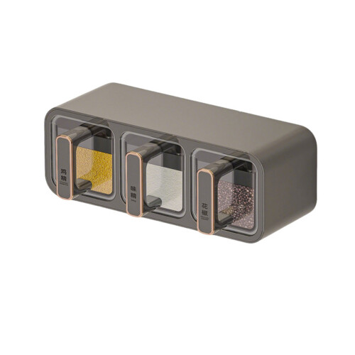 Ensemble de supports à épices avec-Or grisâtre Trois grilles