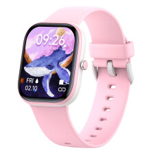Kids Smart Watch for Girls, IP68 Waterproof Fitness Tracker with Heart Rate, Sleep Monitor, 19 Sports Modes, Pink