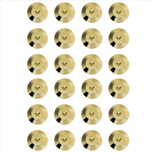 24 Pcs Speaker Pure Copper Spikes Pads HiFi Speaker Box Isolation Floor Stand Feet Cone Base Shoes Pad (Gold)