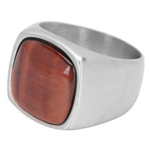 Unisex-Ring mit geometrischen Details, Vintage-Siegelring aus Edelstahl, Komfortpassform, hypoallergener Schmuck, kratzfestes und langlebiges Design