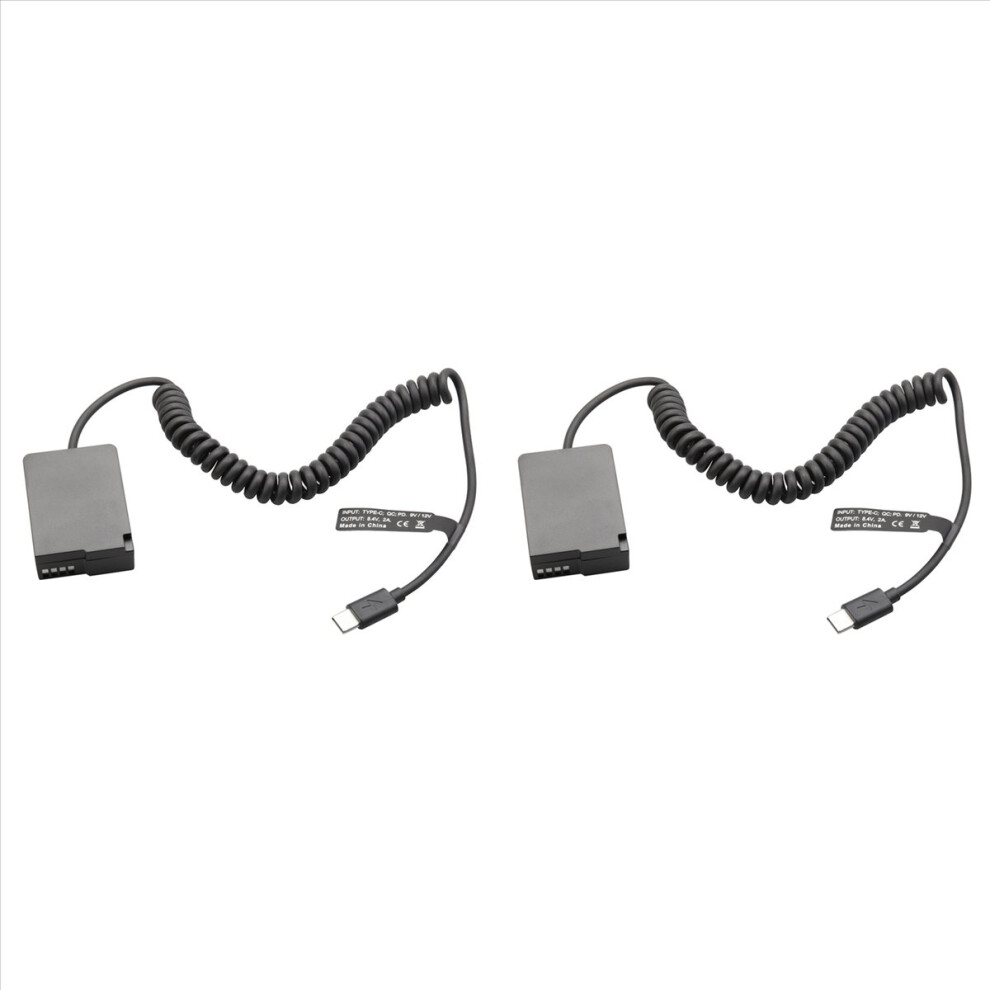 2X Dmw-Blc12 Dummy Battery Dmw-Dcc8 Pd Usb-C Coupler For Gx8 Fz1000 Fz300 Fz200 G6 G7 G80 G81 G85 G95 G99 4852070777919