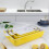 3Piece Ceramic Bakeware Set with Handles, OventoTable Rectangular Dishes, Microwave Dishwasher Safe, Yellow 4