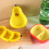 Small Ceramic Snacks Plate Fruit Shape Perfect-Two pieceapple 6