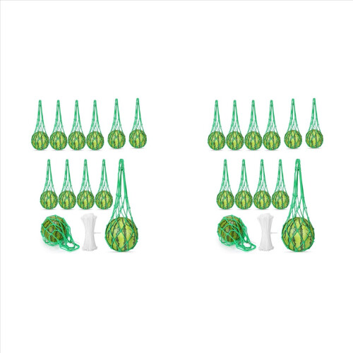 24 unidades de rede para melancia, suporte para plantas e abóboras, ideal para pendurar e proteger o jardim.